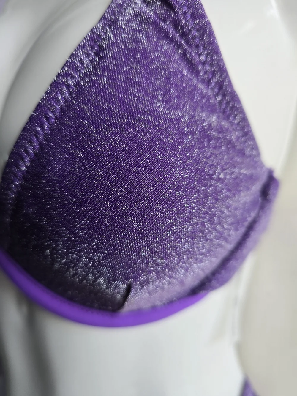 Zaful Lavender Shimmer Bikini Set